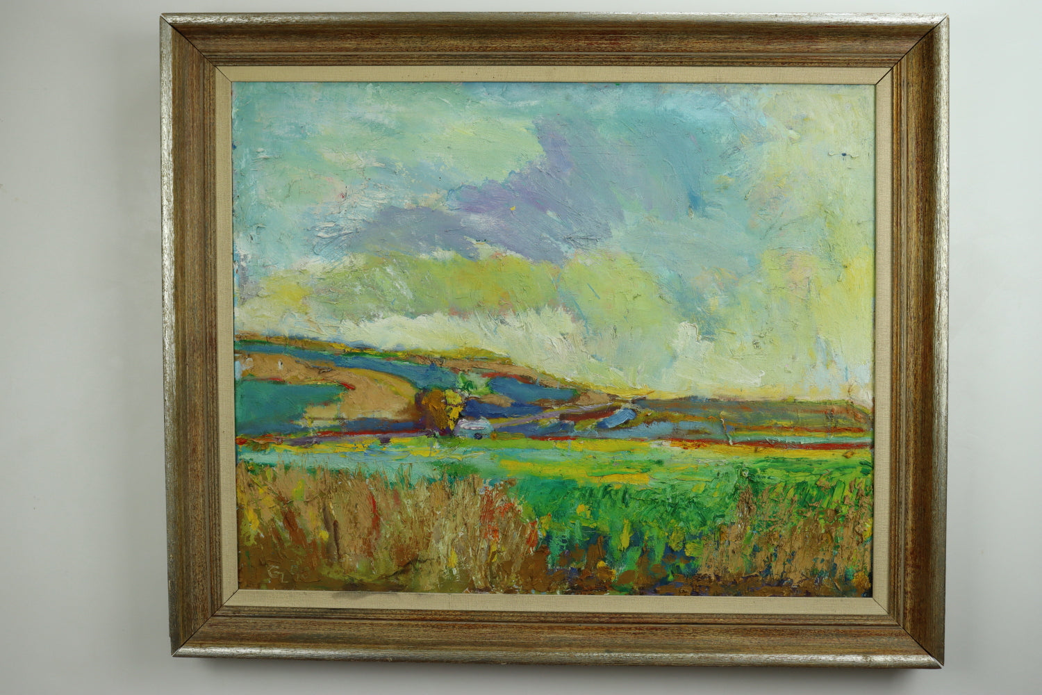 AW372: Gary Lundblad Swanton Valley (N of Santa Cruz) Oil on Canvas