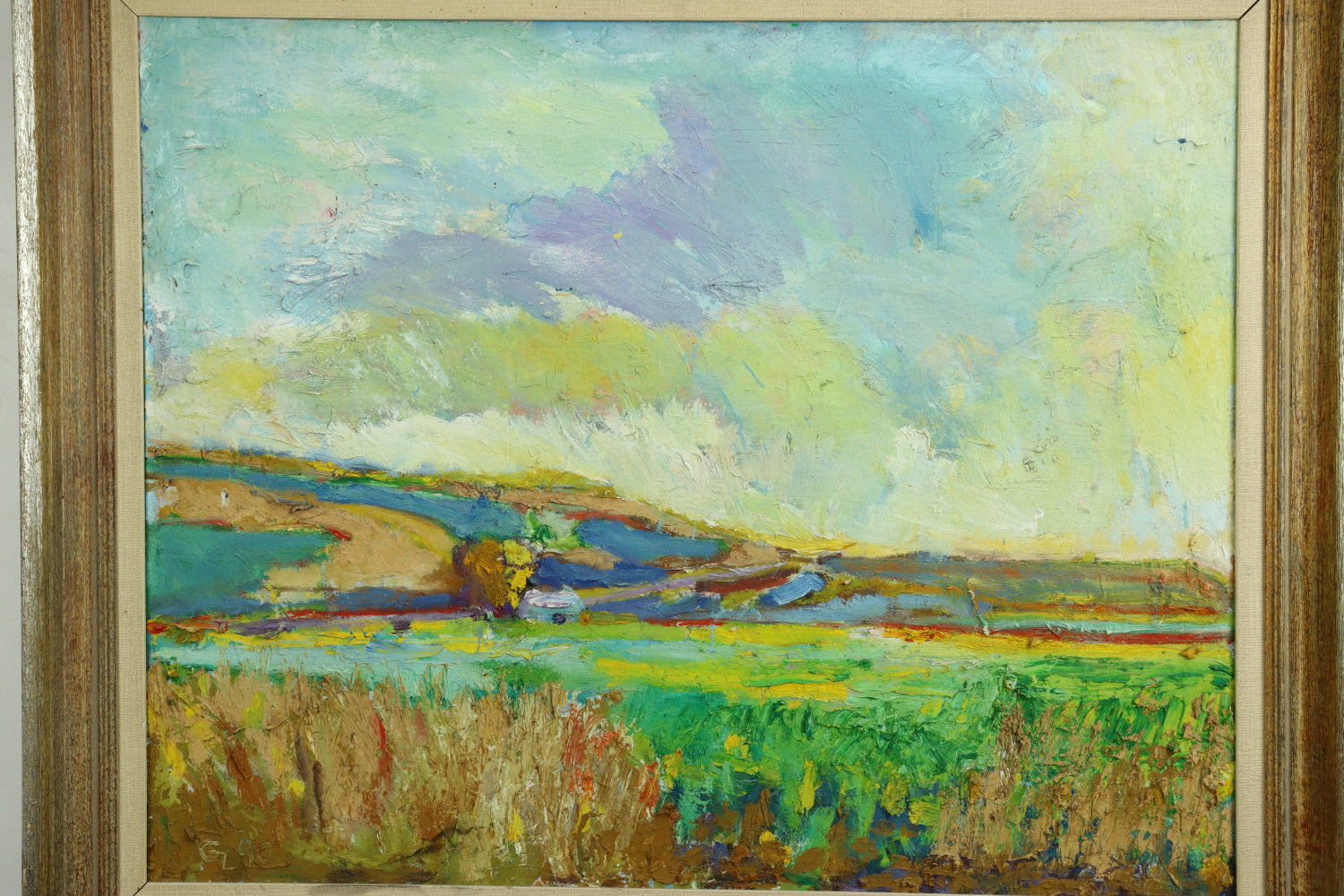 AW372: Gary Lundblad Swanton Valley (N of Santa Cruz) Oil on Canvas
