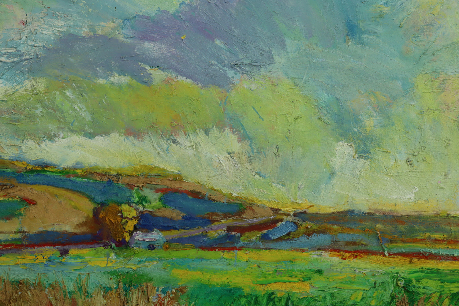 AW372: Gary Lundblad Swanton Valley (N of Santa Cruz) Oil on Canvas