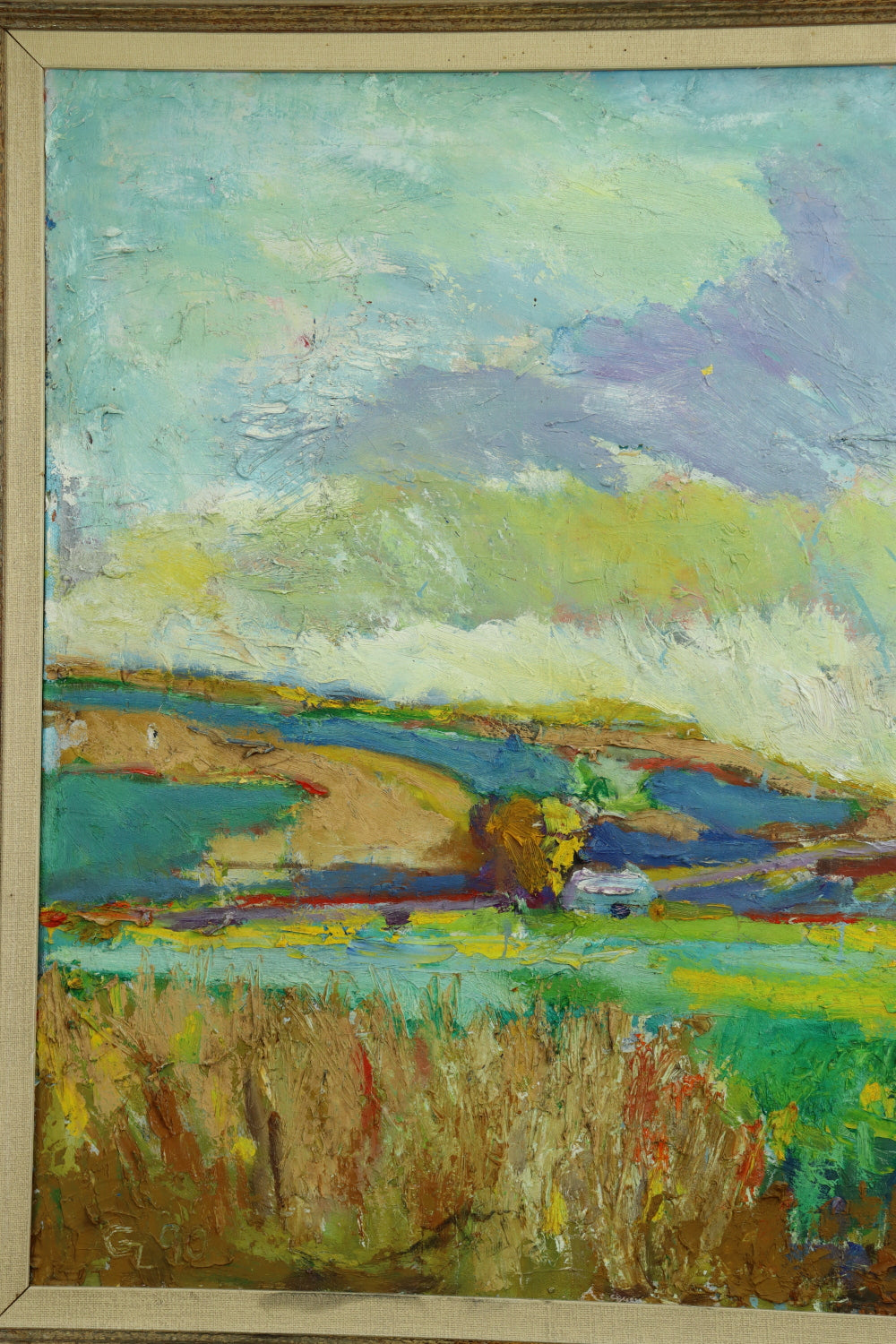 AW372: Gary Lundblad Swanton Valley (N of Santa Cruz) Oil on Canvas