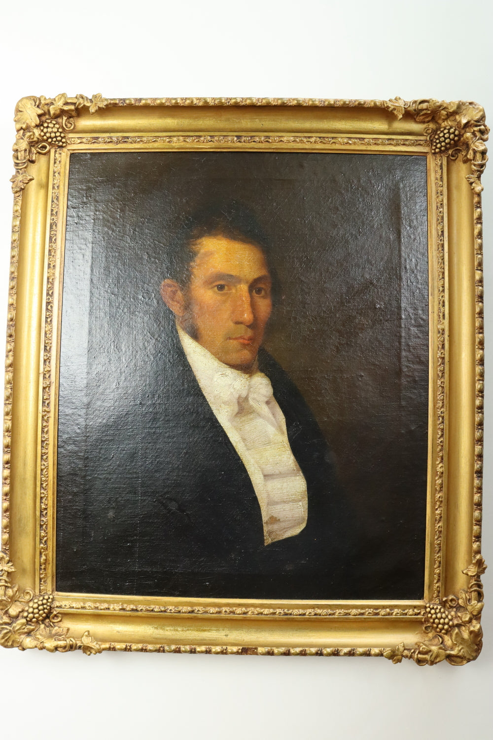 AW447: American School - Early 19th C Portrait of a Gentleman - Oil on Canvas