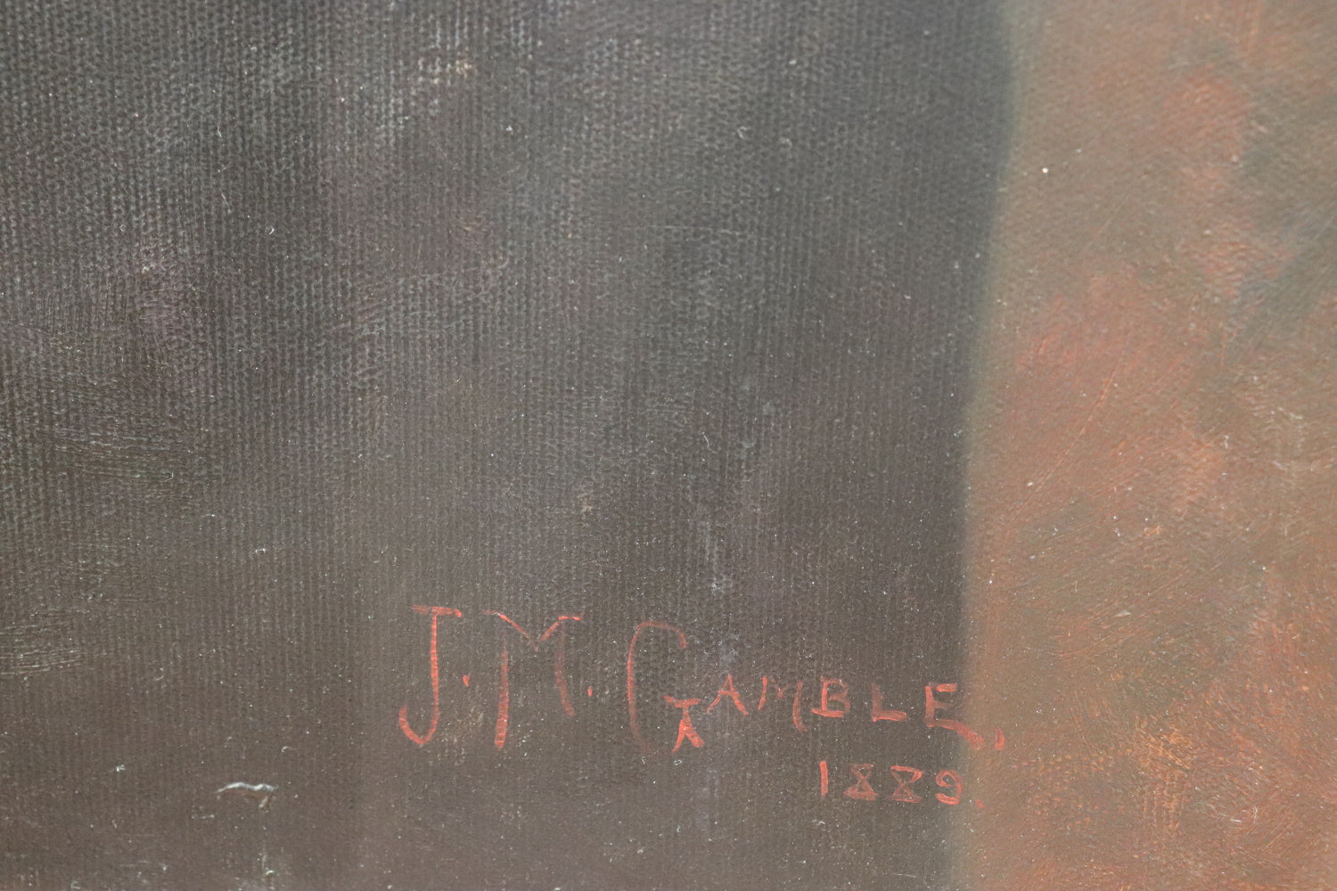 AW421: John Marshall Gamble - Pair of 19th C Portraits - Oil on Canvas