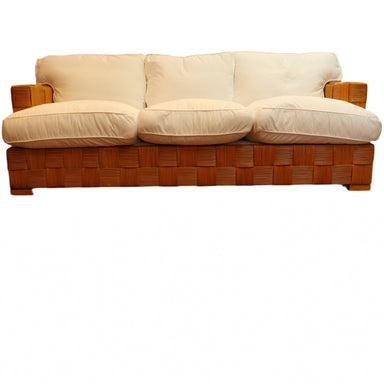 Vintage John Hutton for Donghia Block Island Rattan Sofa  |Work of Man