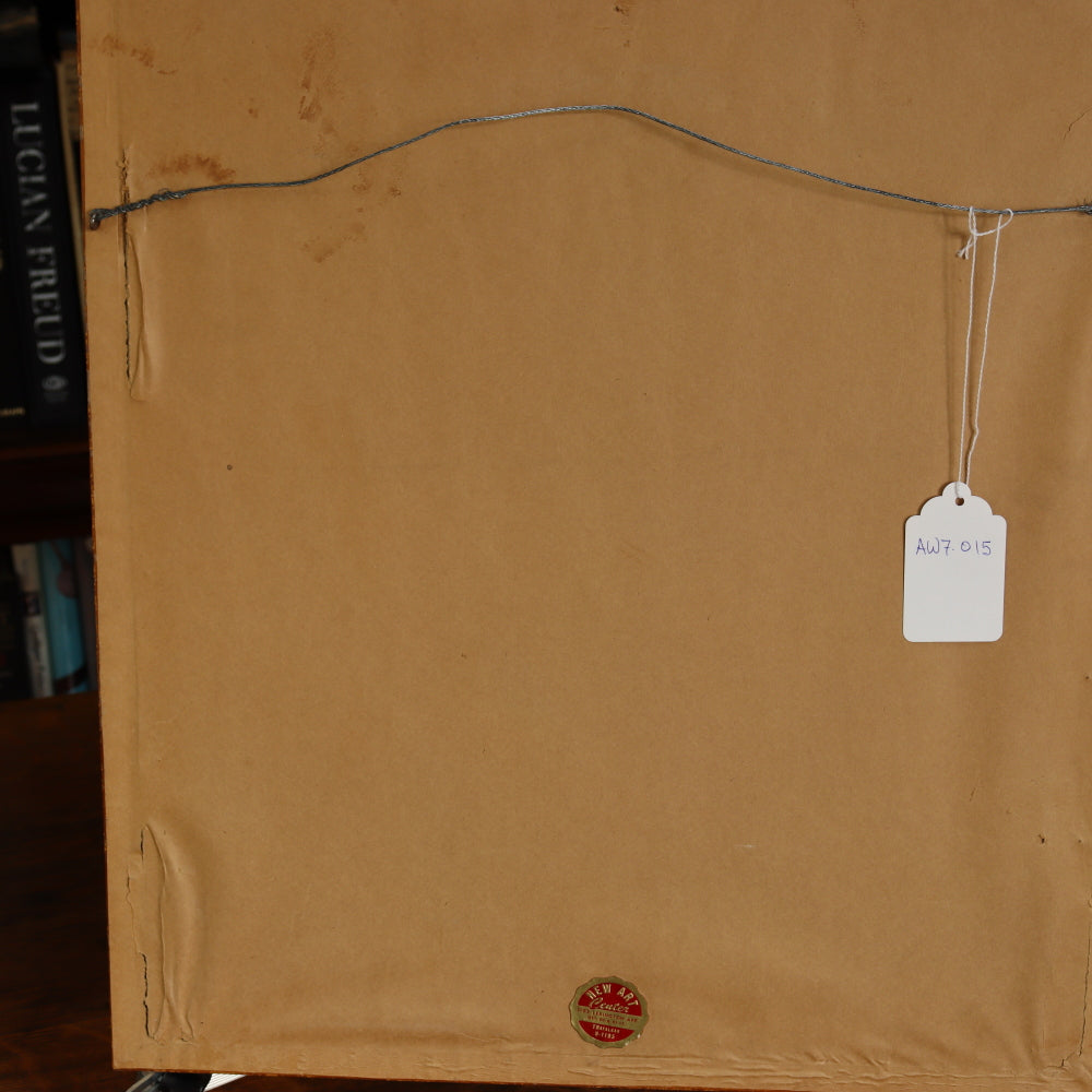 AW7-015: C 1730 Robert Furber - January Floral Calendar Hand Colored Etching - Engraved by H. Fletcher