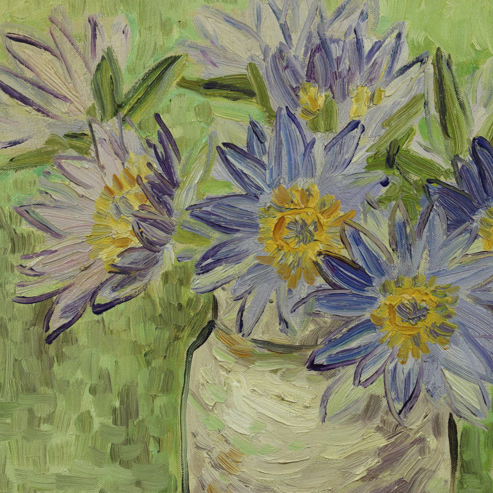 AW565: Mid 20th Century Impressionist Flower Still Life - Signed “Vralato" - Oil on Canvas