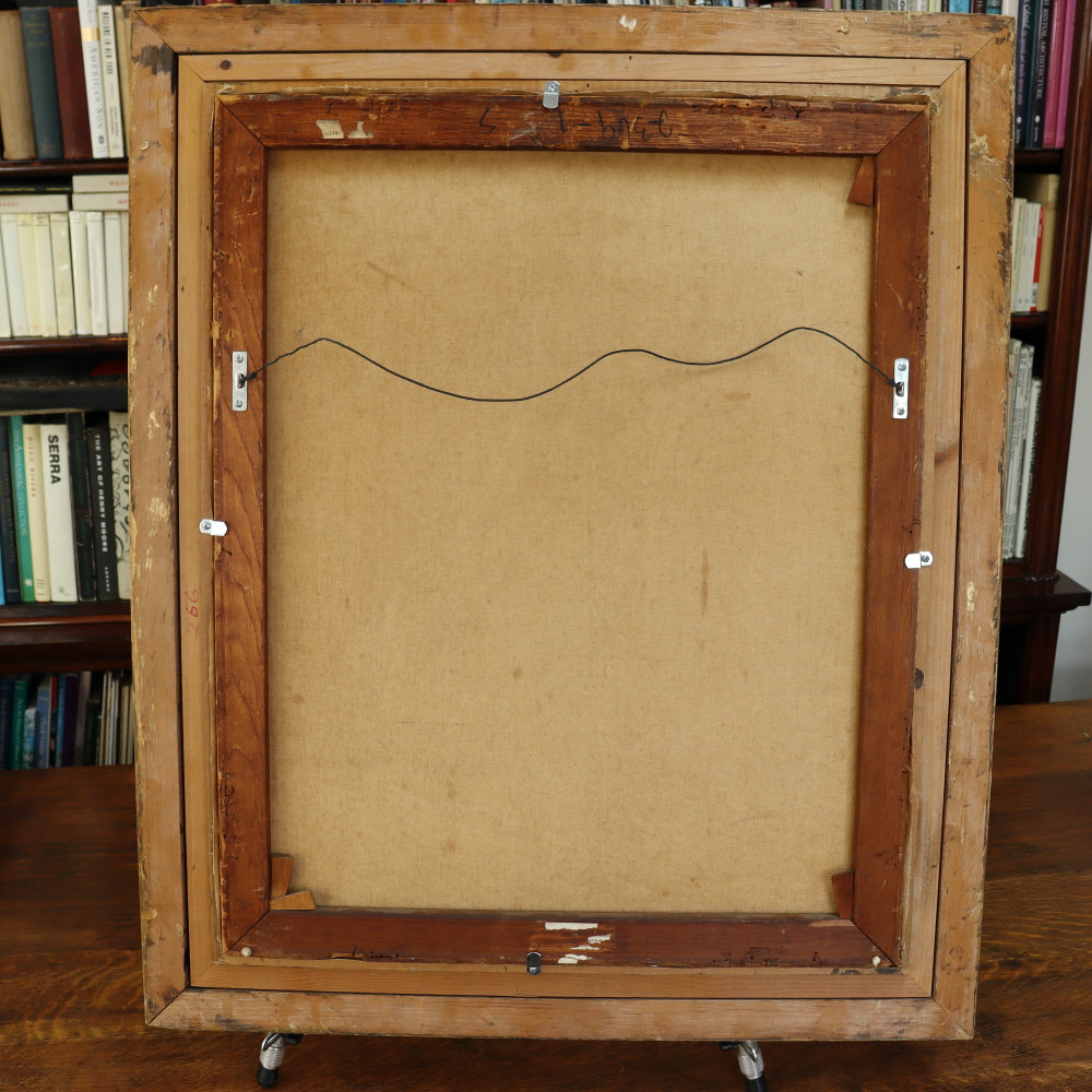 AW541: Harry Osaki Impressionist Oil on Canvas Painting of Macaw Parrot