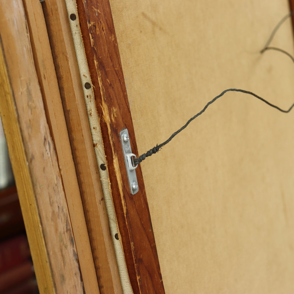 AW541: Harry Osaki Impressionist Oil on Canvas Painting of Macaw Parrot