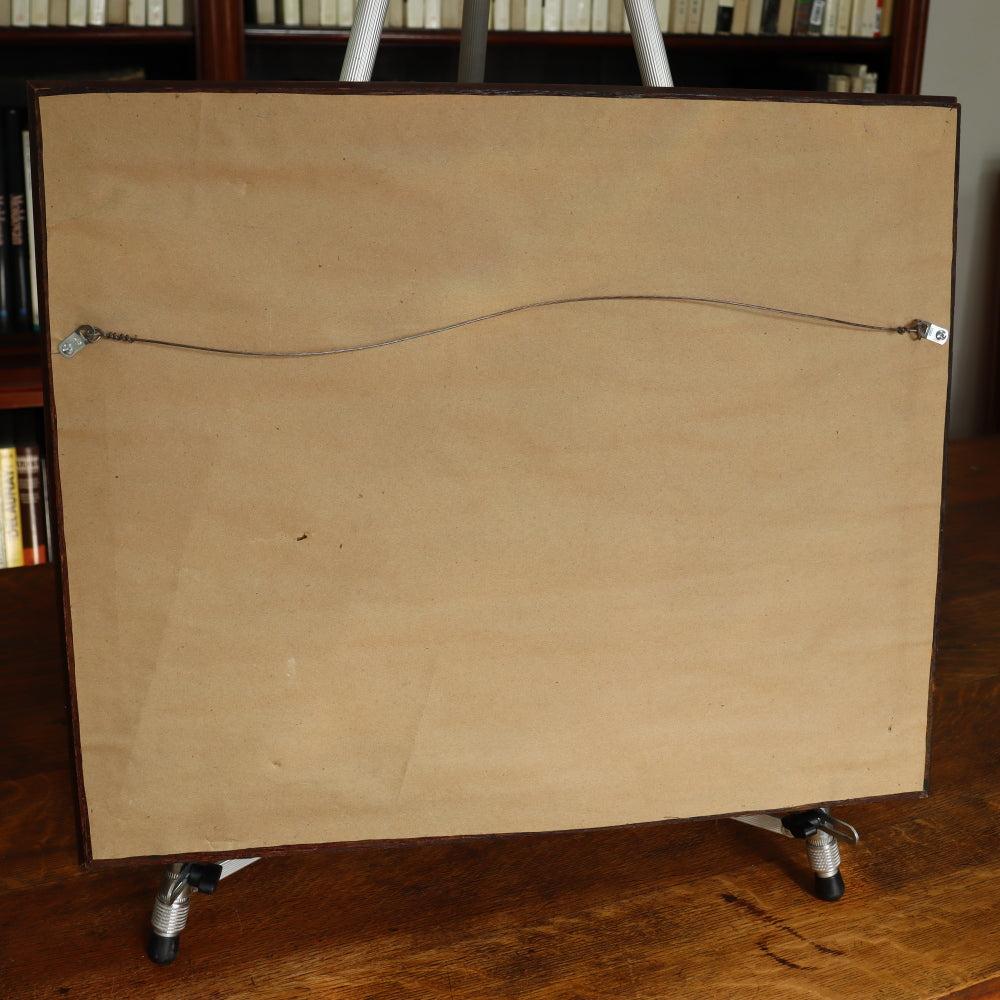 AW105: Ralph Holmes California Impressionist Oil on Board Plein Air Painting "Foothills Landscape" Early 20th Century