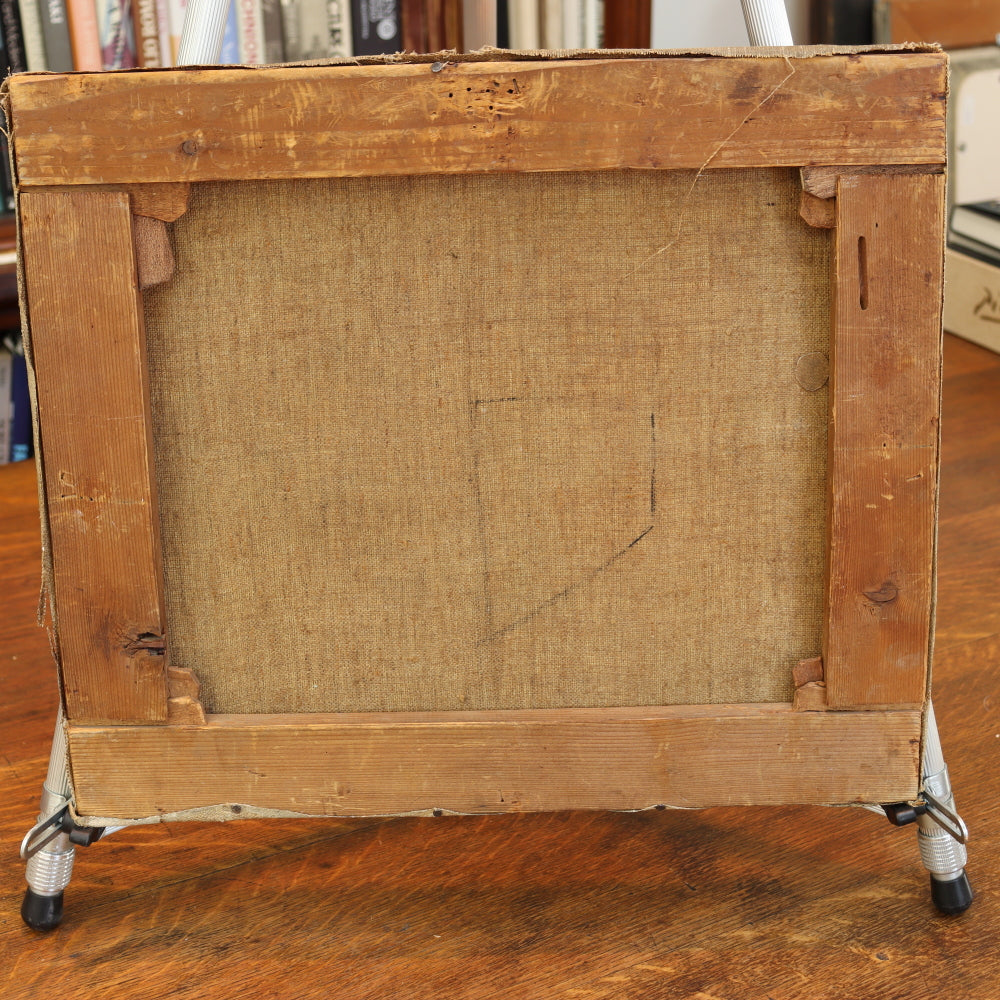 AW581: American School Early 20th Century - Impressionist Wintery Landscape - Oil on Canvas