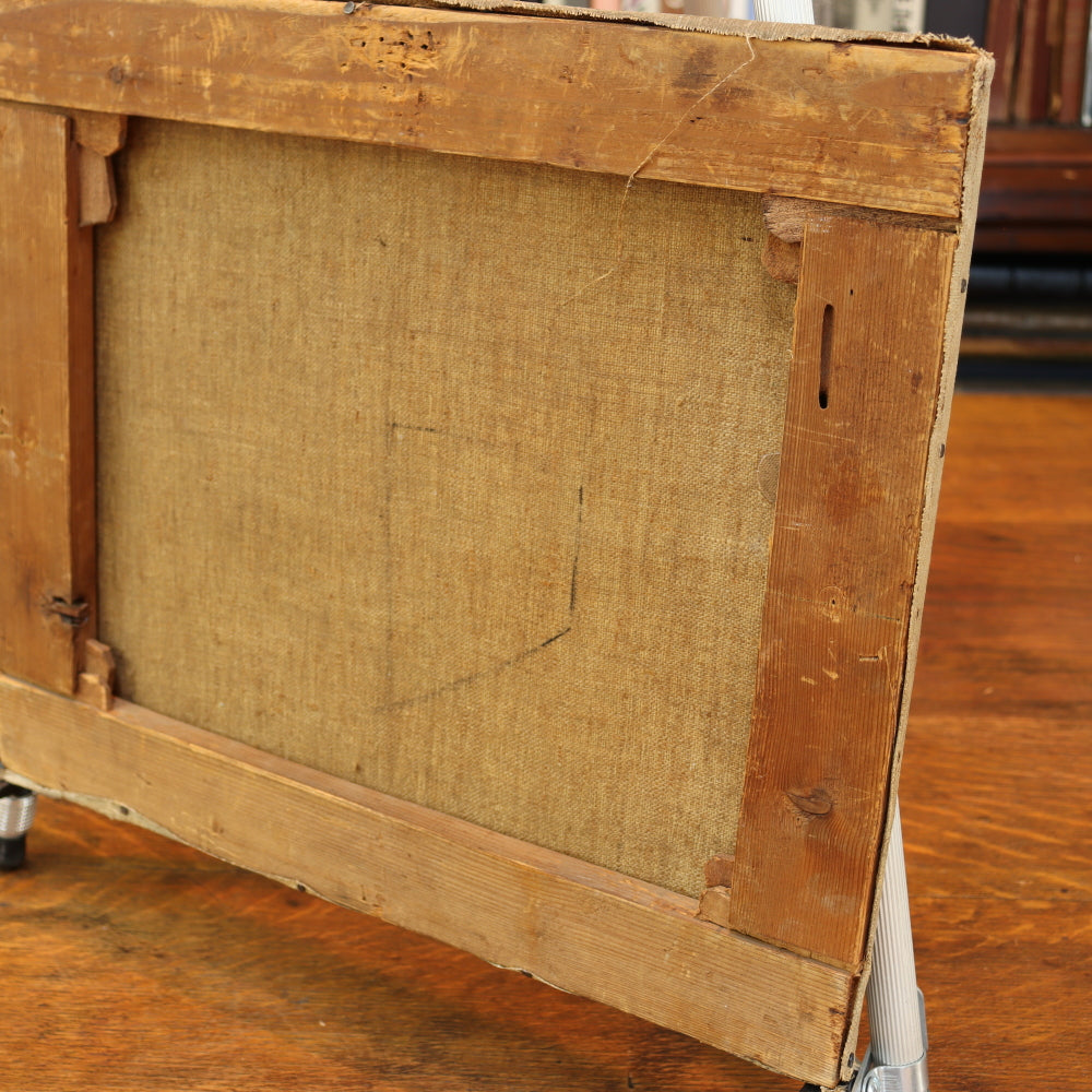 AW581: American School Early 20th Century - Impressionist Wintery Landscape - Oil on Canvas