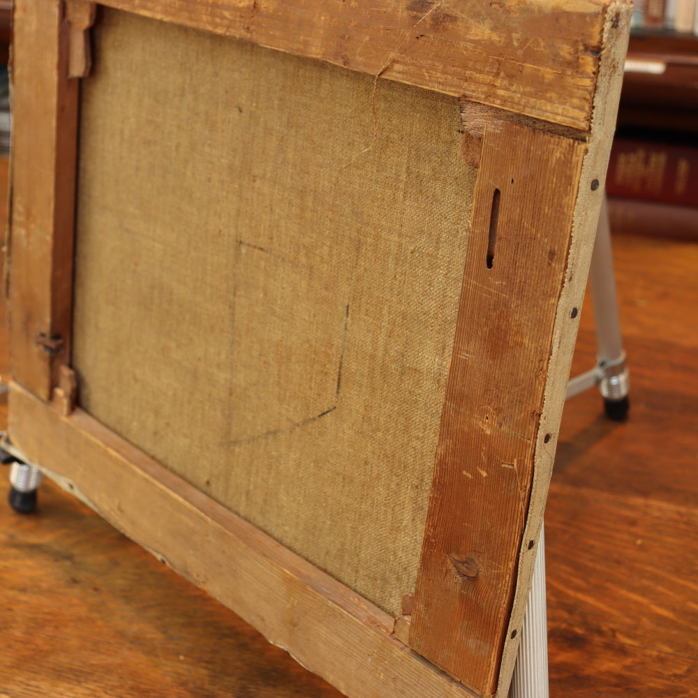 AW581: American School Early 20th Century - Impressionist Wintery Landscape - Oil on Canvas