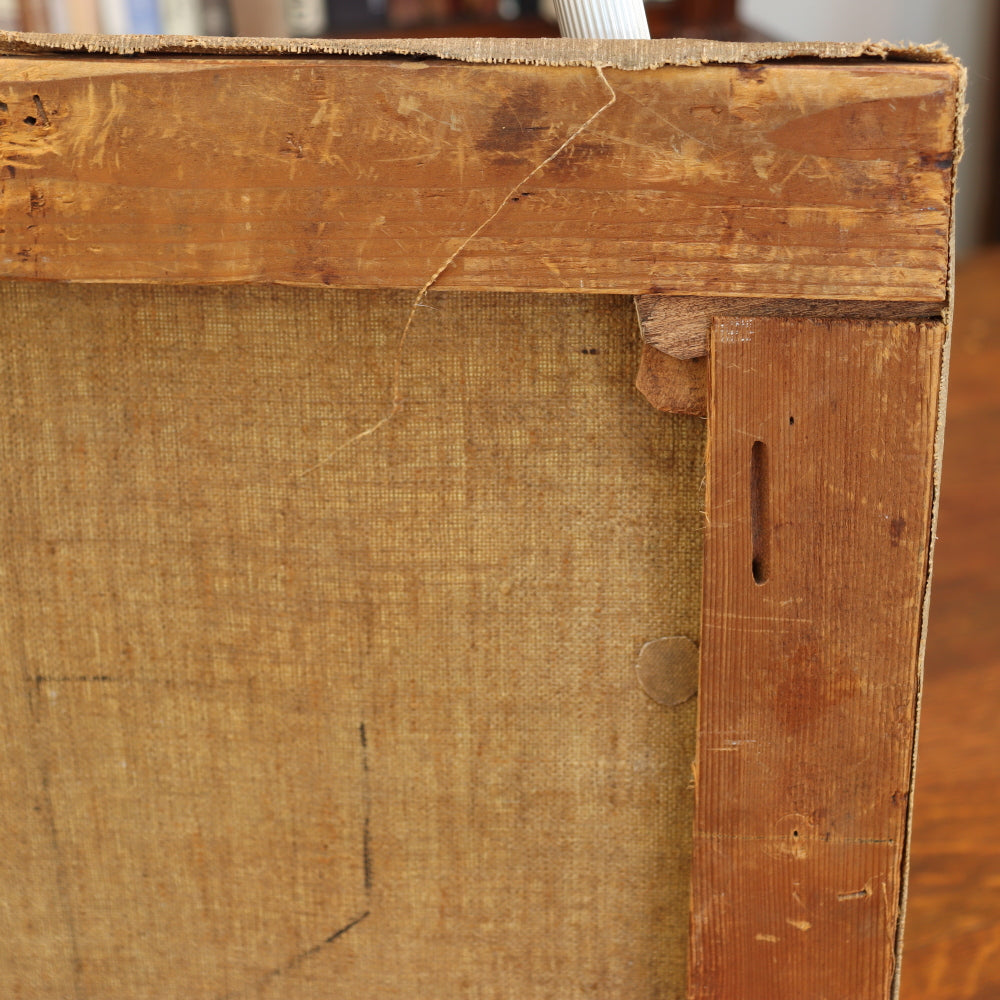 AW581: American School Early 20th Century - Impressionist Wintery Landscape - Oil on Canvas