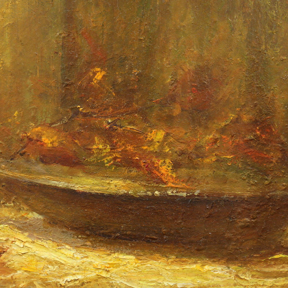 AW070: Teodors Grinbergs "Still Life, Autumn" Oil on Board