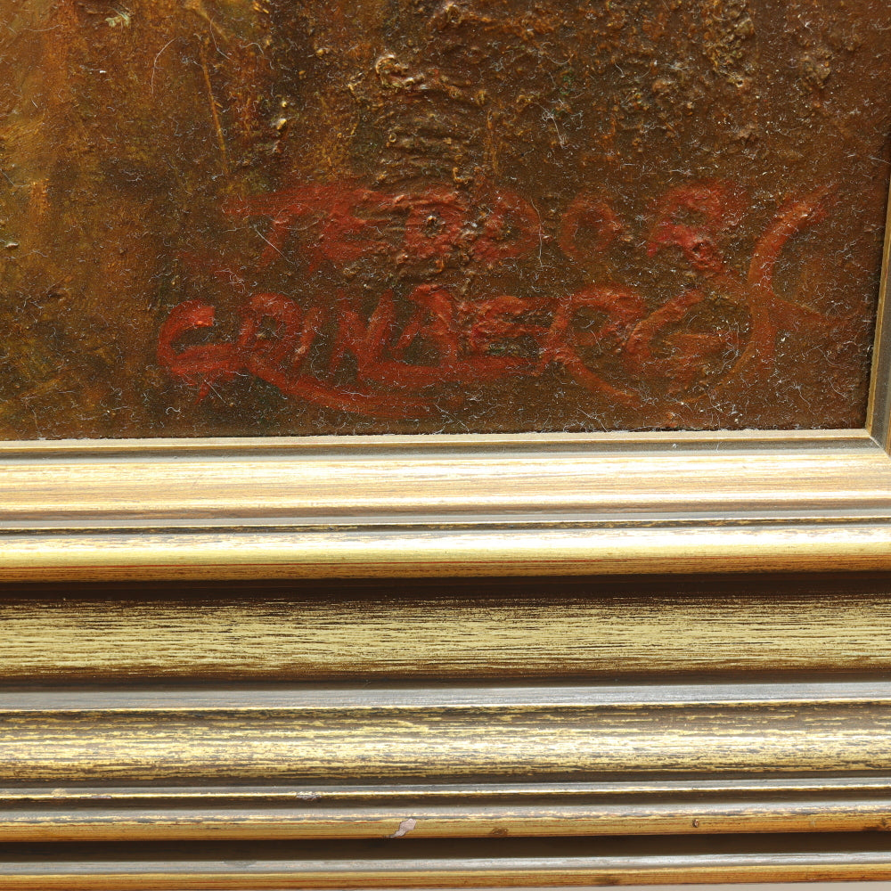 AW070: Teodors Grinbergs "Still Life, Autumn" Oil on Board