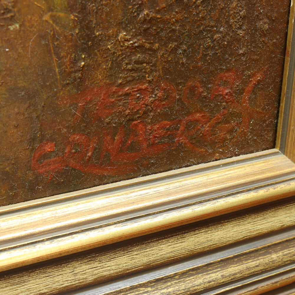 AW070: Teodors Grinbergs "Still Life, Autumn" Oil on Board