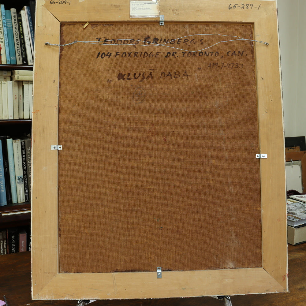 AW070: Teodors Grinbergs "Still Life, Autumn" Oil on Board