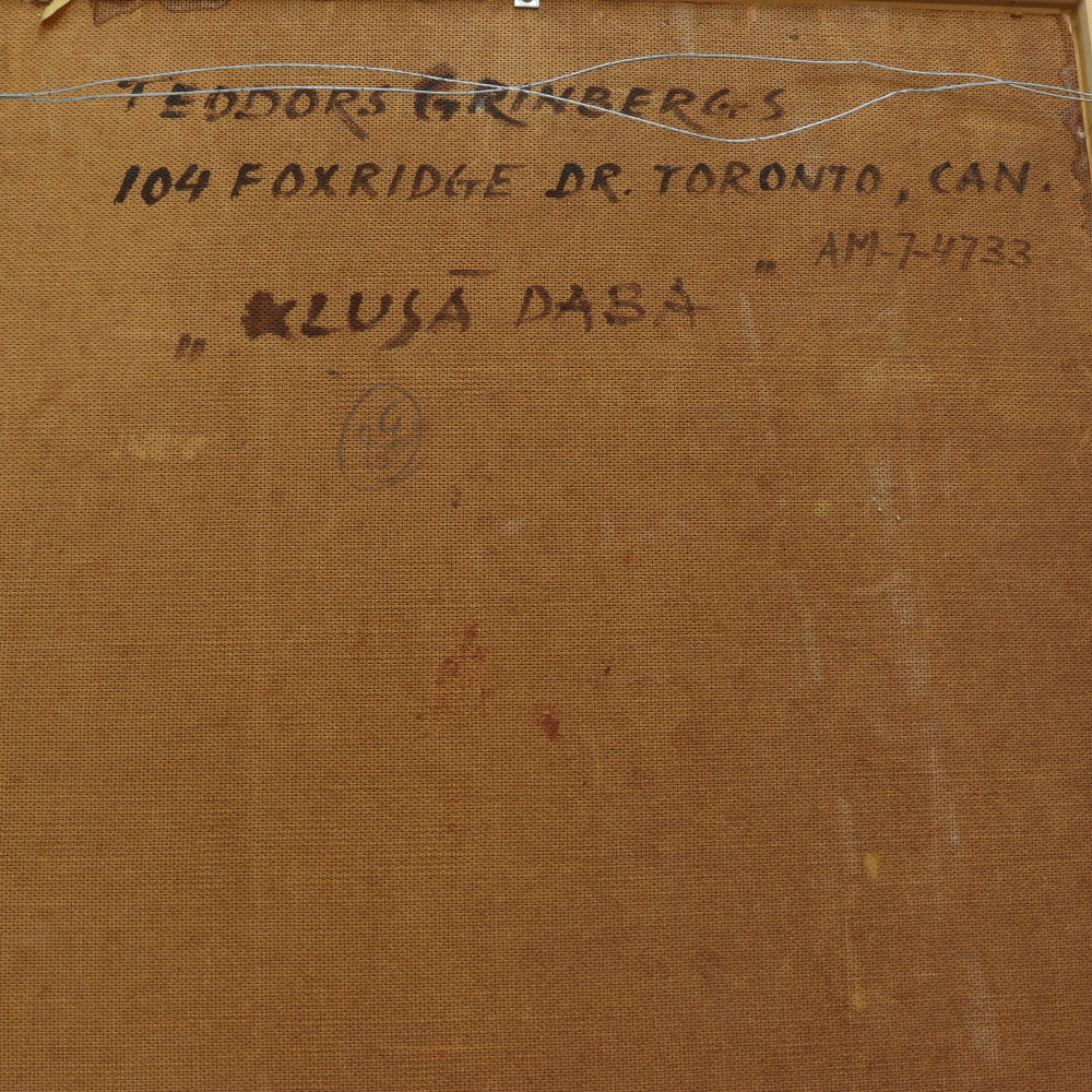 AW070: Teodors Grinbergs "Still Life, Autumn" Oil on Board