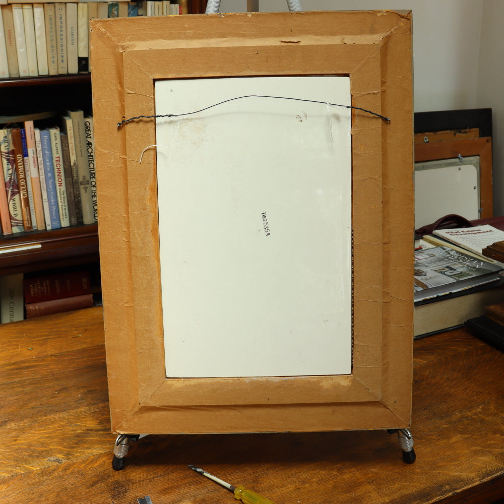 AW13-100: Late 19th C Berlin K.P.M Plaque of The Broken Pitcher after Jean-Batiste Greuze