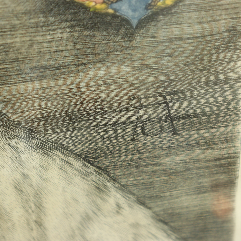 AW7-035: Heinrich Aldegrever Portrait of William Duke of Julich-Cleves-Berg 16th Century Engraving