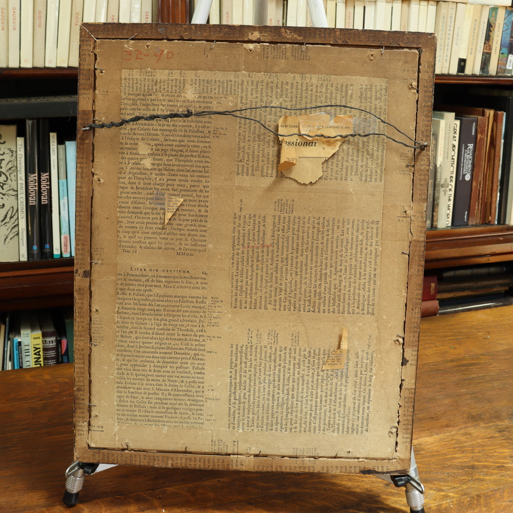 AW7-036: 19th Century Hand Colored Copper Engraving F. Boucher