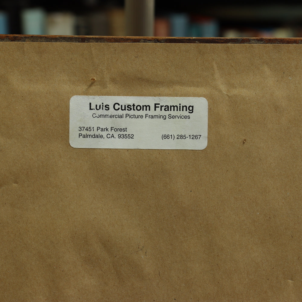 AW5-013: Aurelia Wheeler Reid Early 20th C Pastel on Paper "Street Sweeper"