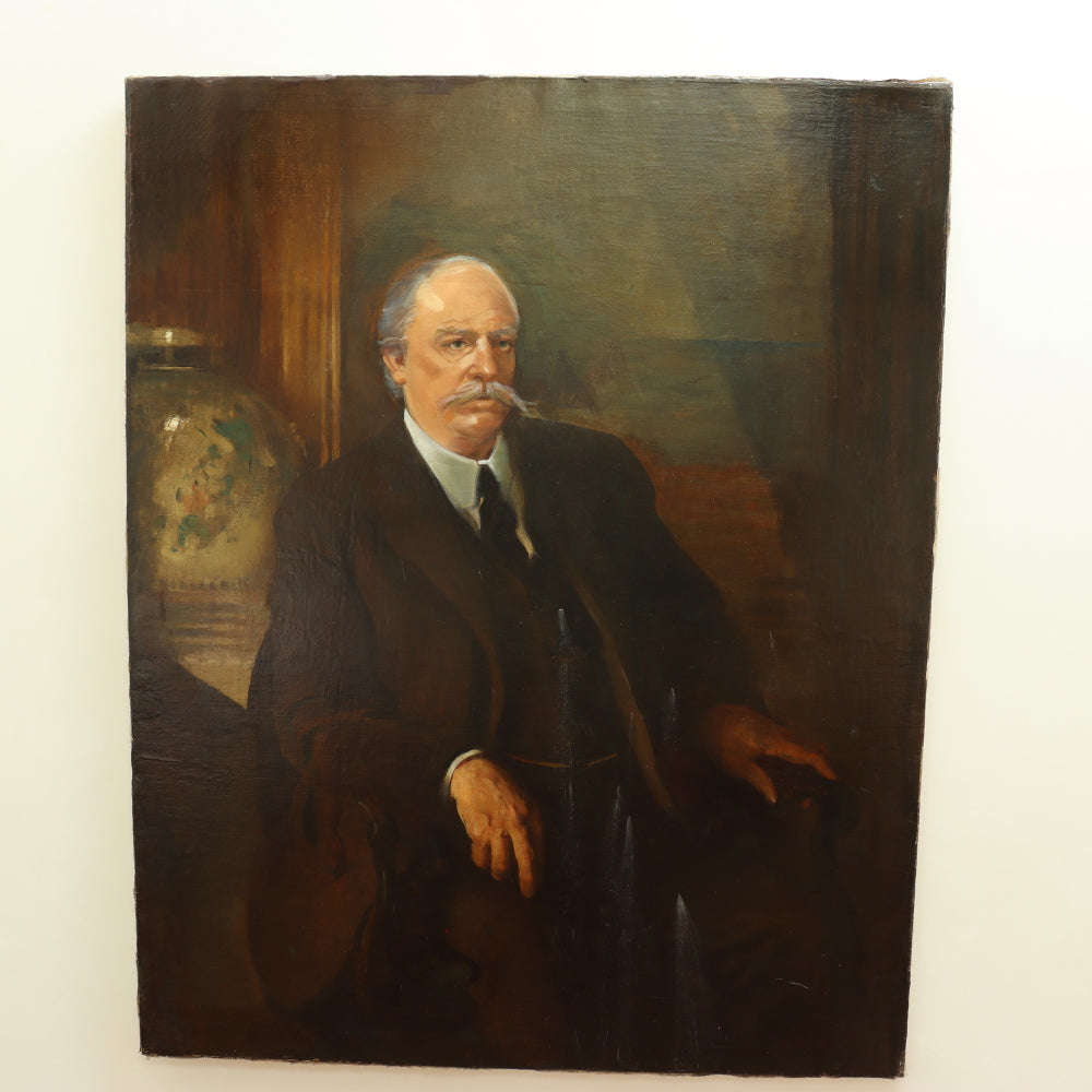 AW007 - JOHN CHRISTIAN JOHANSEN (1876 -1964) - PORTRAIT OF A GENTLEMAN - OIL ON CANVAS