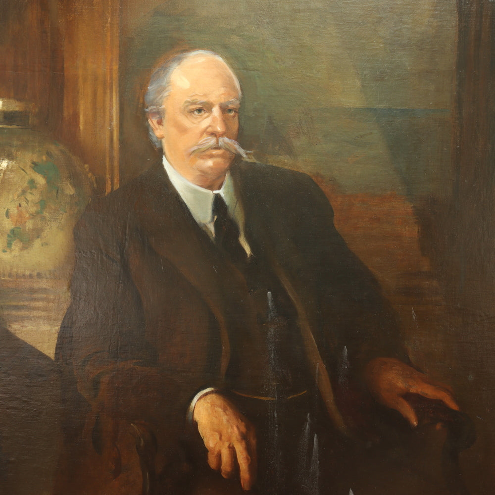 AW007 - JOHN CHRISTIAN JOHANSEN (1876 -1964) - PORTRAIT OF A GENTLEMAN - OIL ON CANVAS