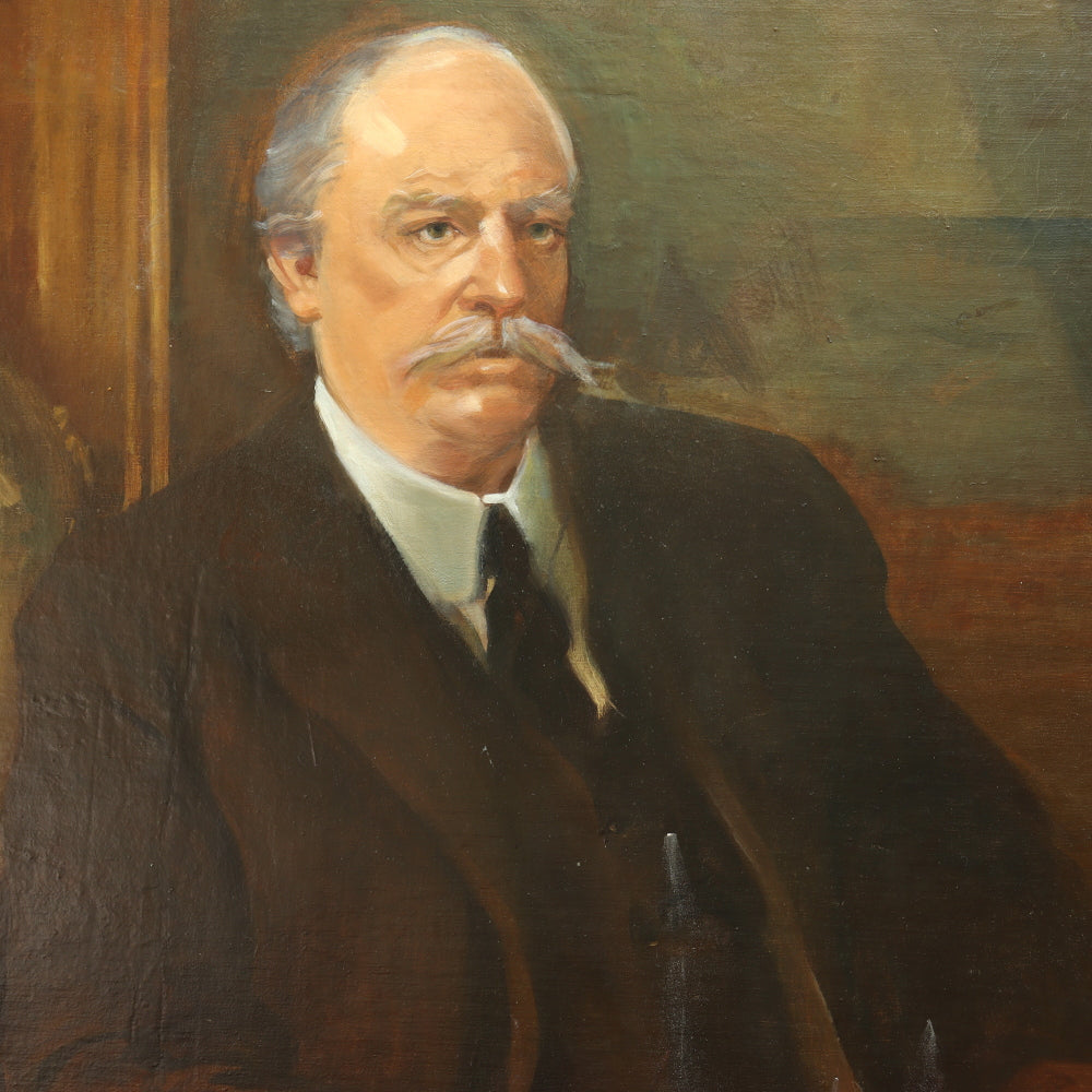 AW007 - JOHN CHRISTIAN JOHANSEN (1876 -1964) - PORTRAIT OF A GENTLEMAN - OIL ON CANVAS