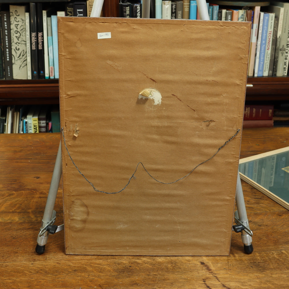 AW3-194:  E Marie Wild - Montmartre Place du Tertre Paris - Post Impressionist Watercolor