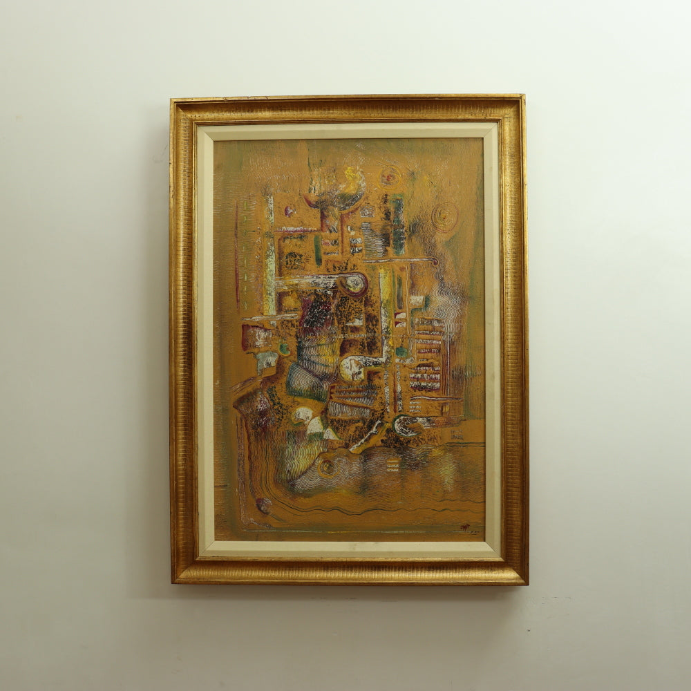 AW071: Latin School - Modern Abstract - Oil on Board