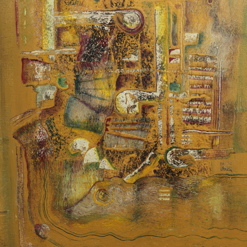 AW071: Latin School - Modern Abstract - Oil on Board