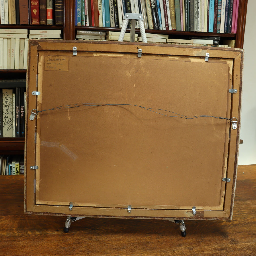 AW620: Jean Ducasse (France, 20th Century) Expressionist Still Life Oil on Paper