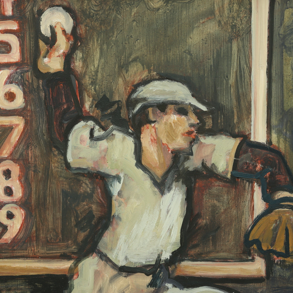 AW288: Arthur Smith - "New York Yankee" - Oil on Masonite Board