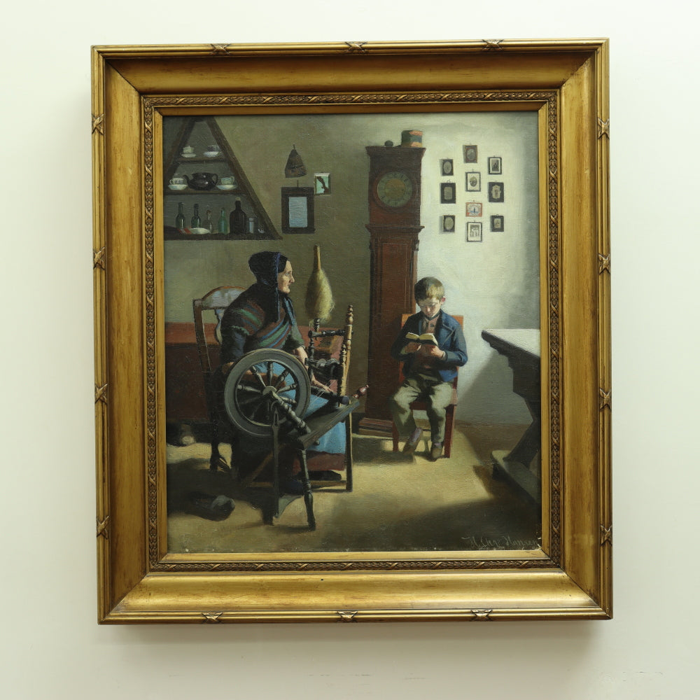 AW073: Niels Christian Hansen "The Pupil" - Oil on Canvas