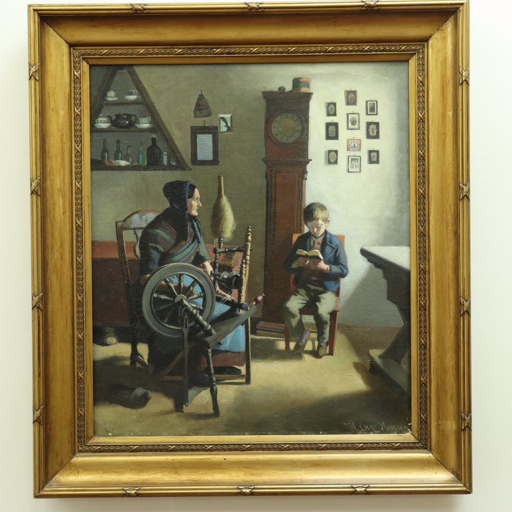 AW073: Niels Christian Hansen "The Pupil" - Oil on Canvas