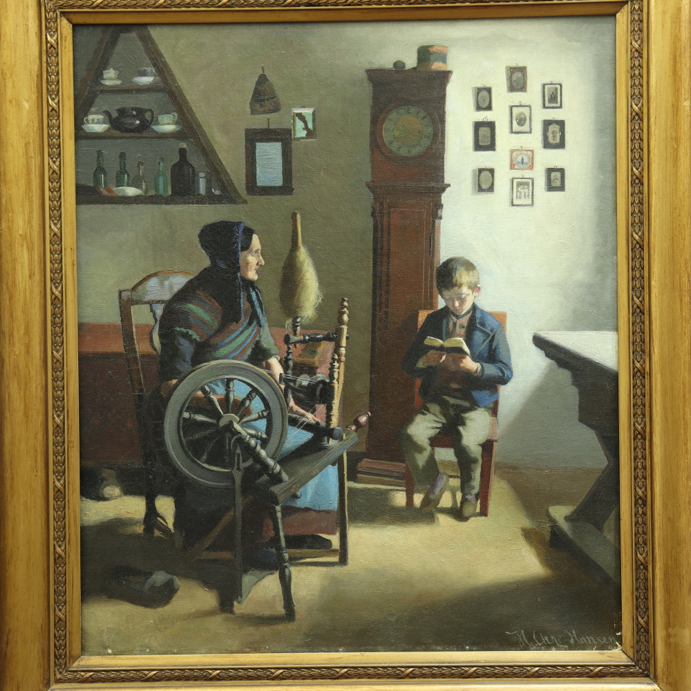 AW073: Niels Christian Hansen "The Pupil" - Oil on Canvas