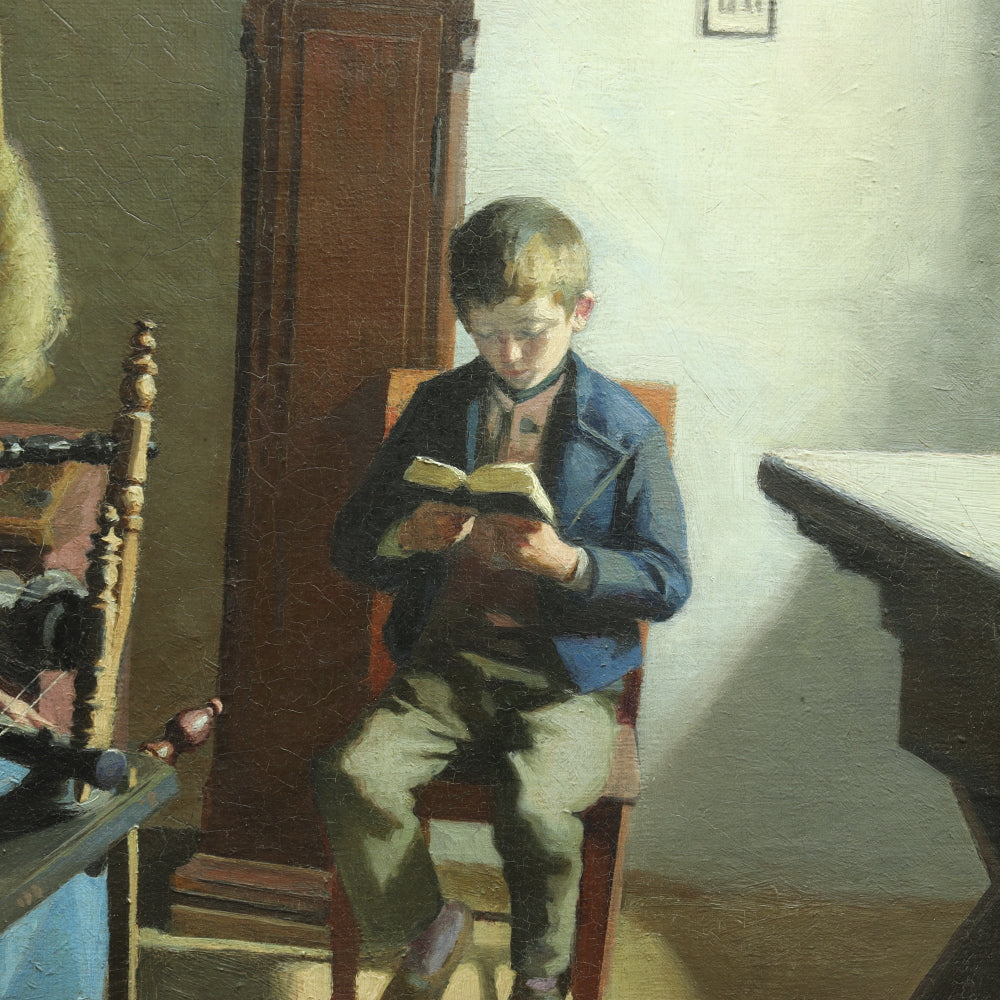 AW073: Niels Christian Hansen "The Pupil" - Oil on Canvas