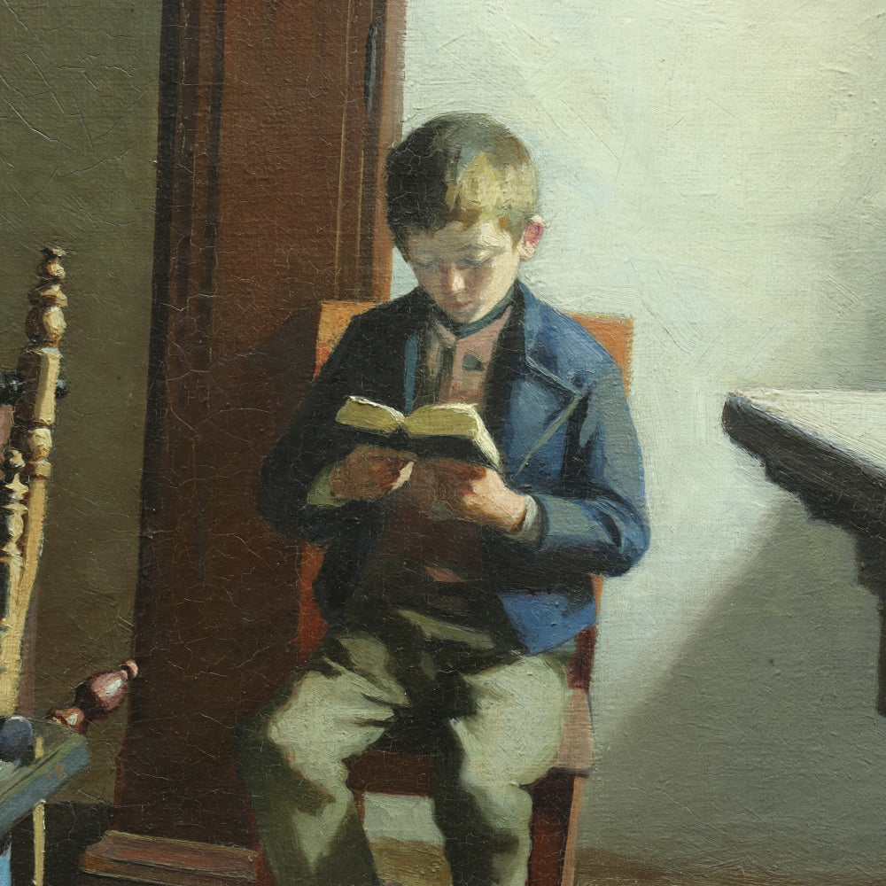 AW073: Niels Christian Hansen "The Pupil" - Oil on Canvas