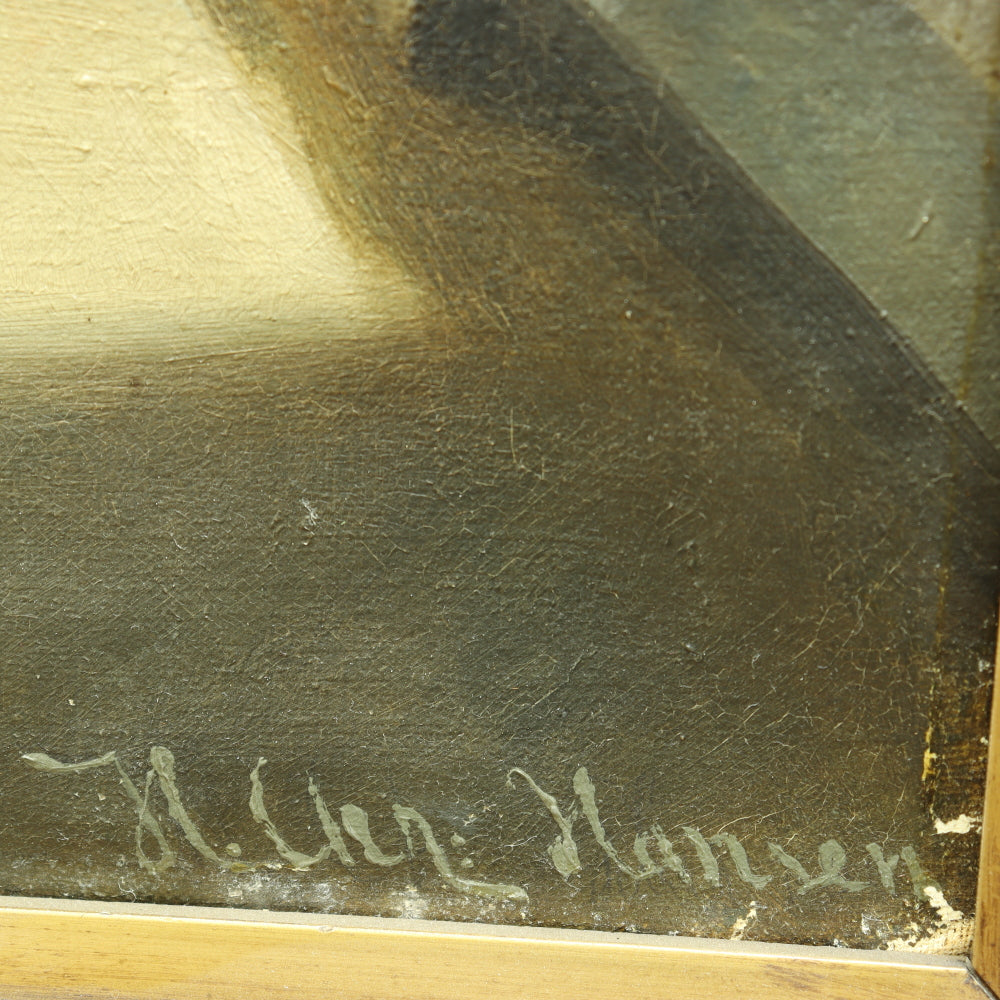 AW073: Niels Christian Hansen "The Pupil" - Oil on Canvas