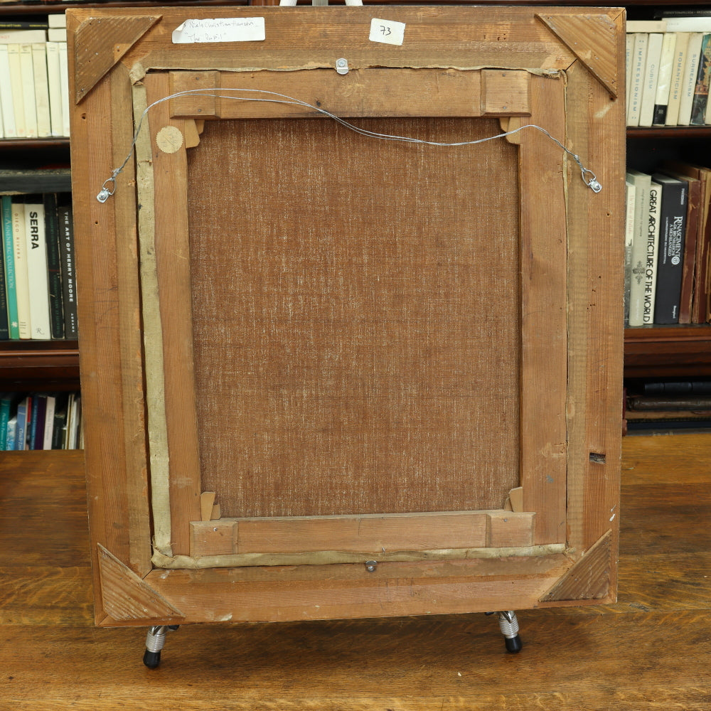 AW073: Niels Christian Hansen "The Pupil" - Oil on Canvas