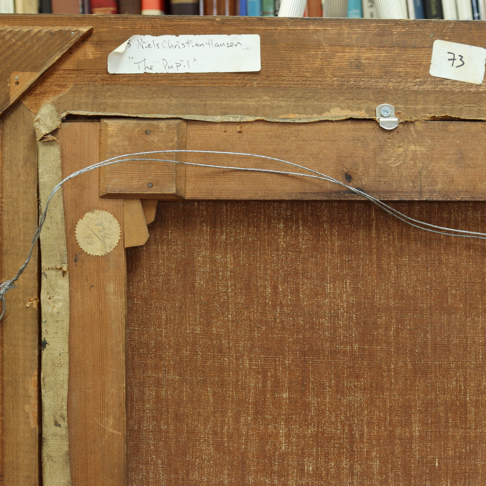 AW073: Niels Christian Hansen "The Pupil" - Oil on Canvas