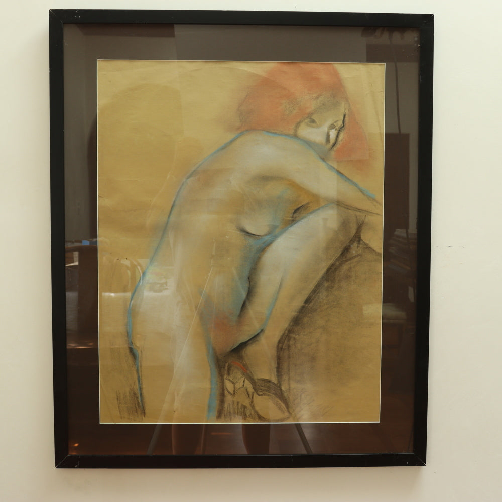AW5-016: Arthur B. Carles "Angele Nude" Pastel on Paper Circa 1922