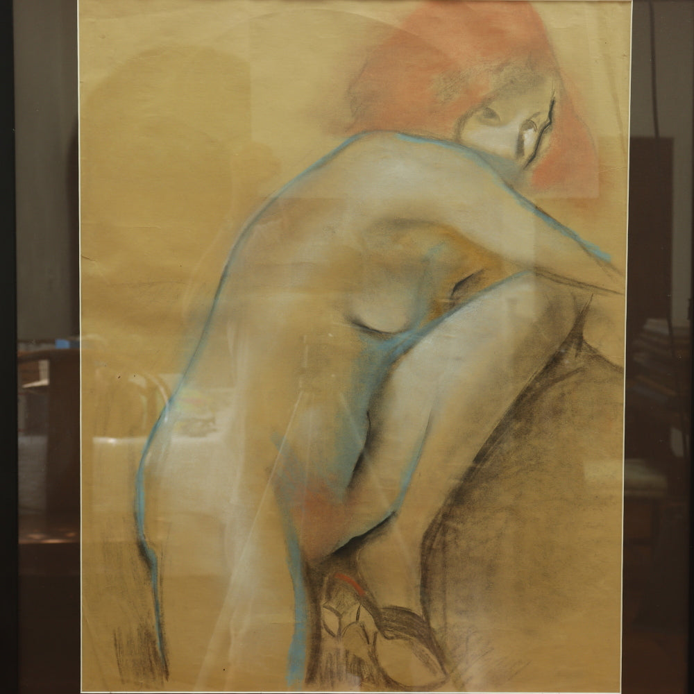 AW5-016: Arthur B. Carles "Angele Nude" Pastel on Paper Circa 1922