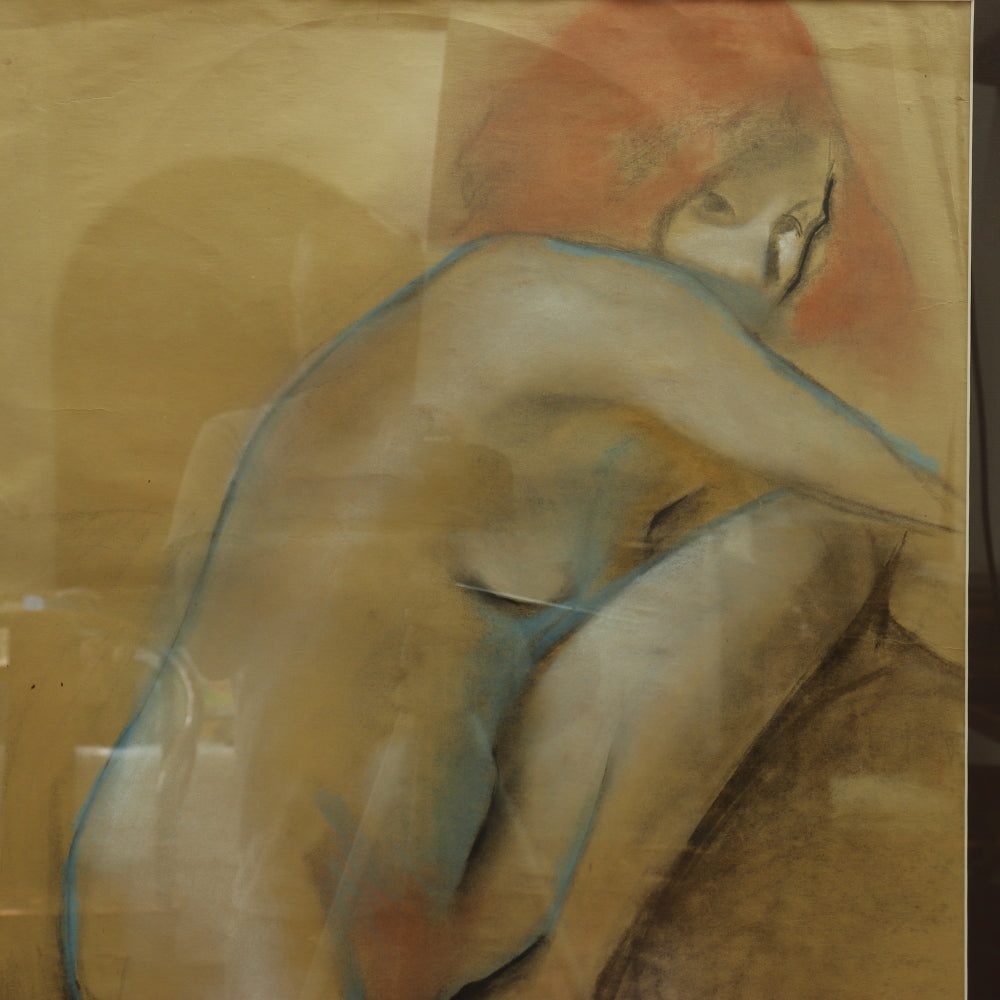 AW5-016: Arthur B. Carles "Angele Nude" Pastel on Paper Circa 1922