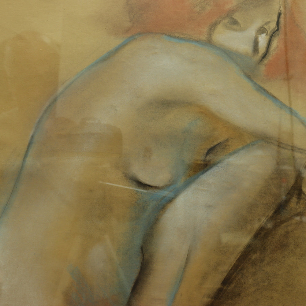 AW5-016: Arthur B. Carles "Angele Nude" Pastel on Paper Circa 1922