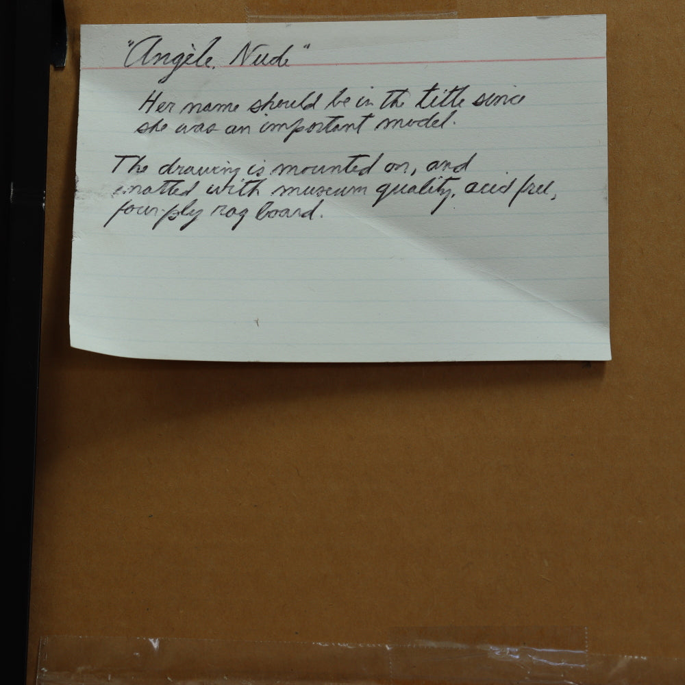 AW5-016: Arthur B. Carles "Angele Nude" Pastel on Paper Circa 1922