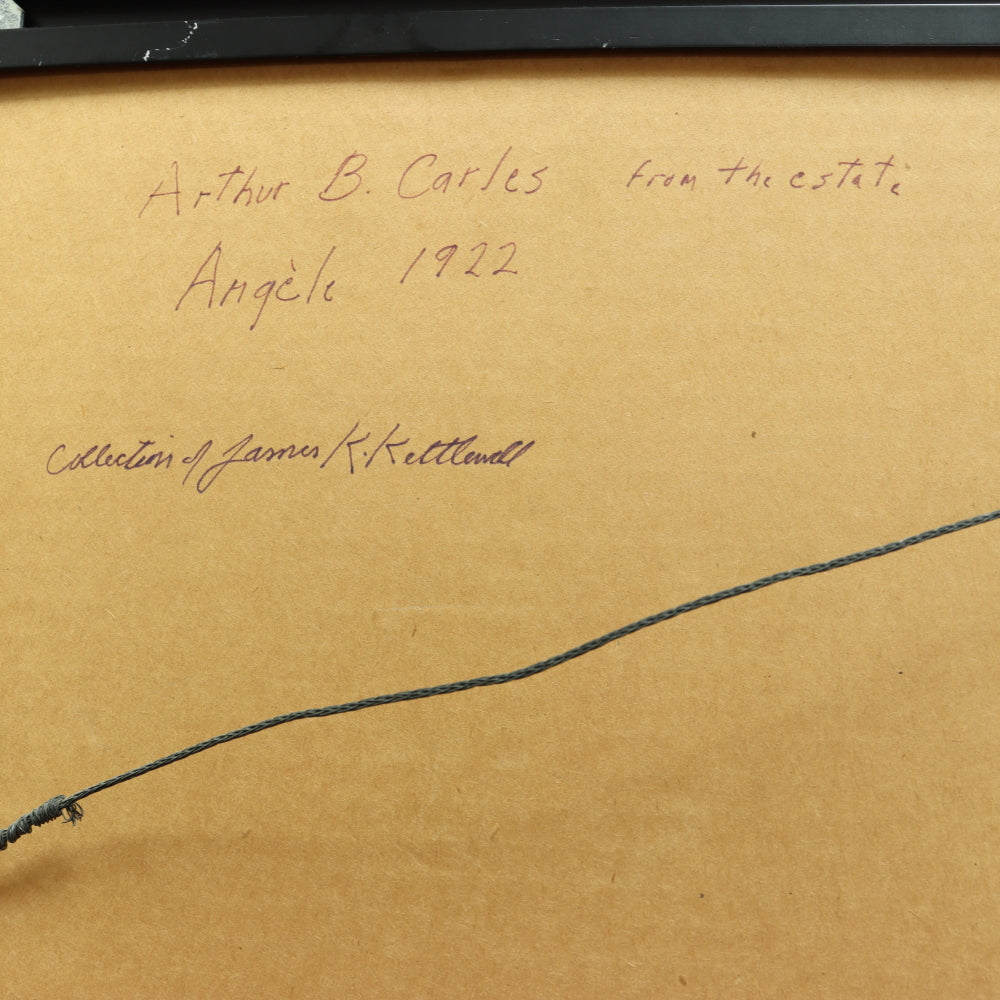 AW5-016: Arthur B. Carles "Angele Nude" Pastel on Paper Circa 1922