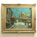 French School Rue Norvins, Montmartre Oil on Belgian Linen Painting | Work of Man