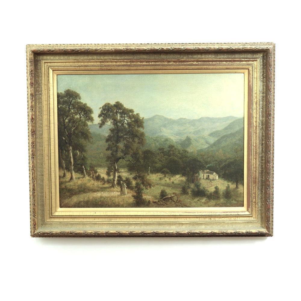 AW449: Carl Dahlgren "We Got Company"  Oil on Canvas