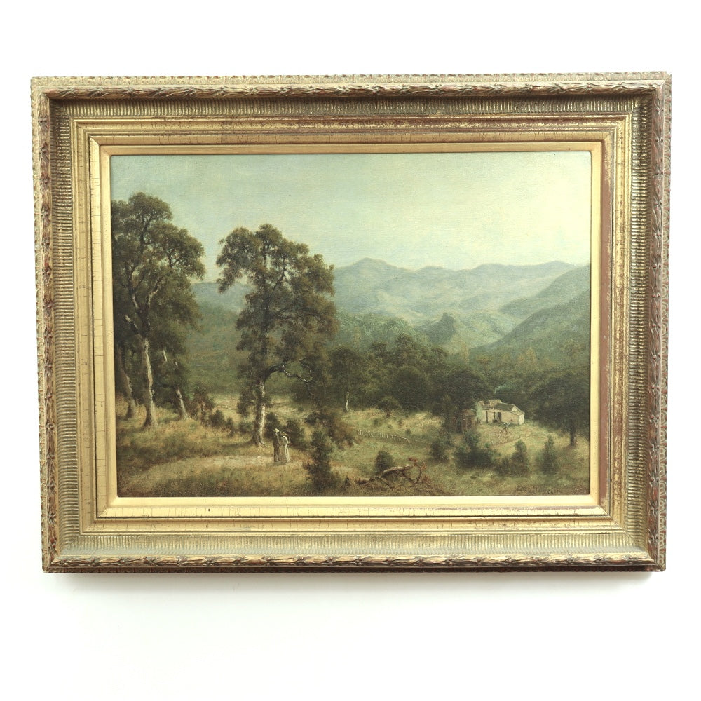 AW449: Carl Dahlgren "We Got Company"  Oil on Canvas